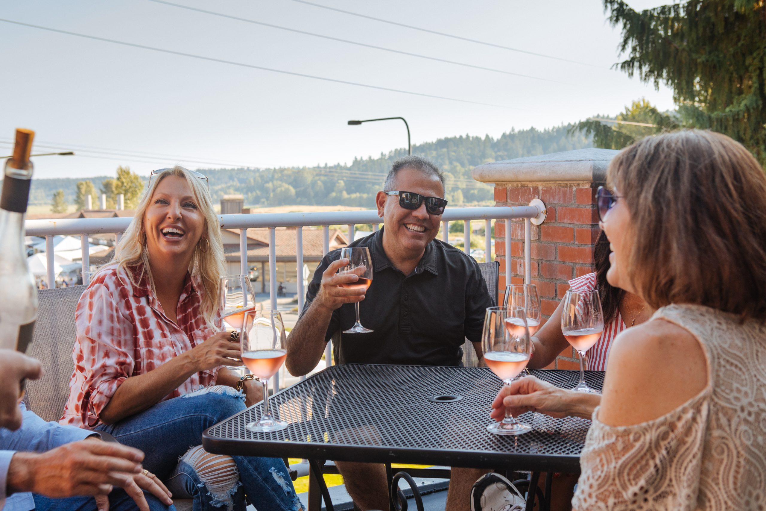 Groups enjoying Wine Tasting in Woodinville Washington.